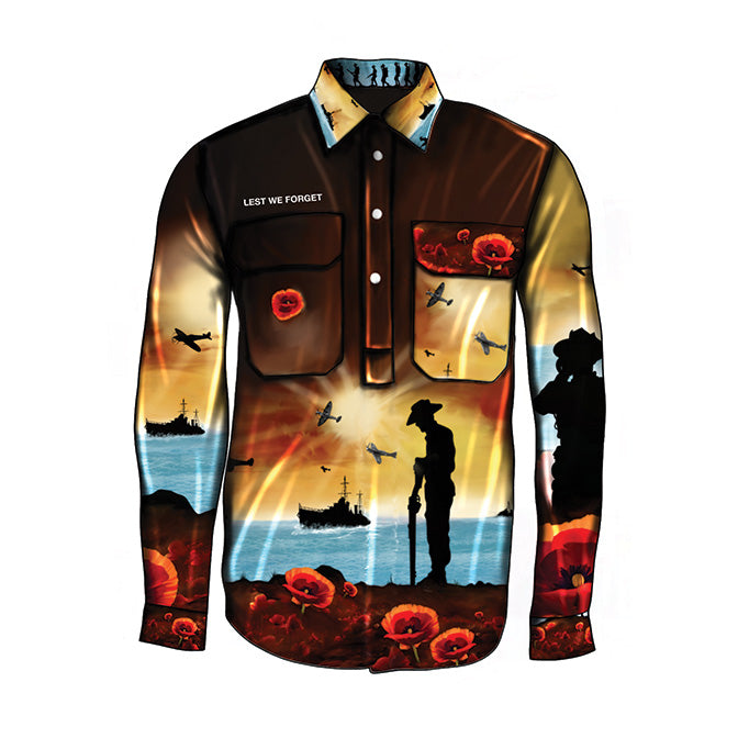 MEN'S LEST WE FORGET WORKSHIRT