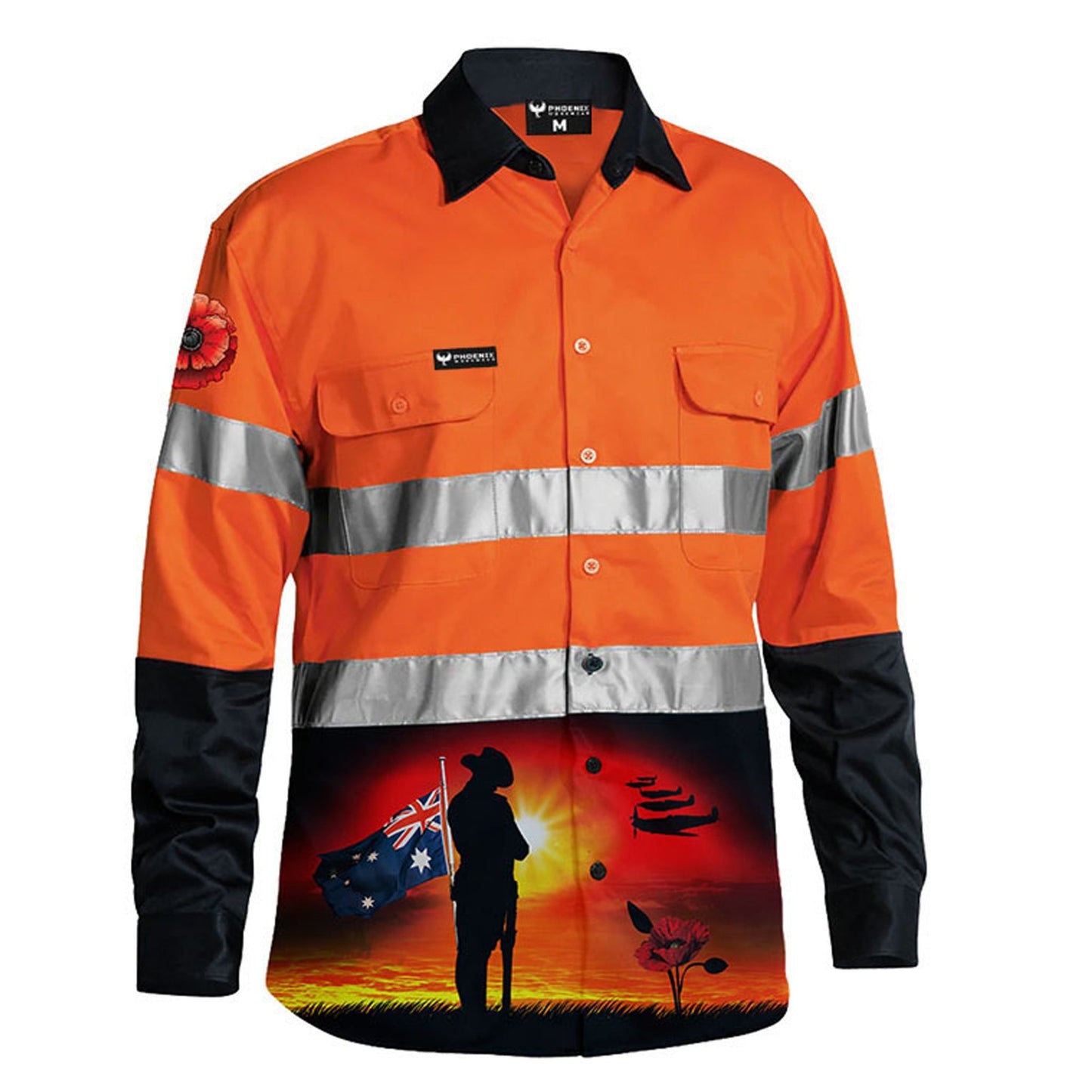 Courage Orange Day/Night Hi Vis Workshirt - Phoenix