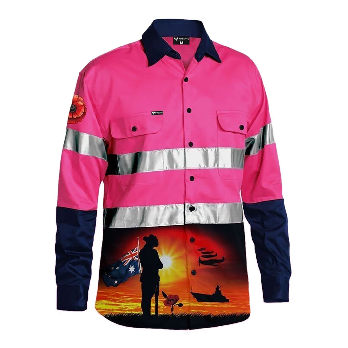 Courage Pink Day/Night Hi Vis Workshirt - Phoenix